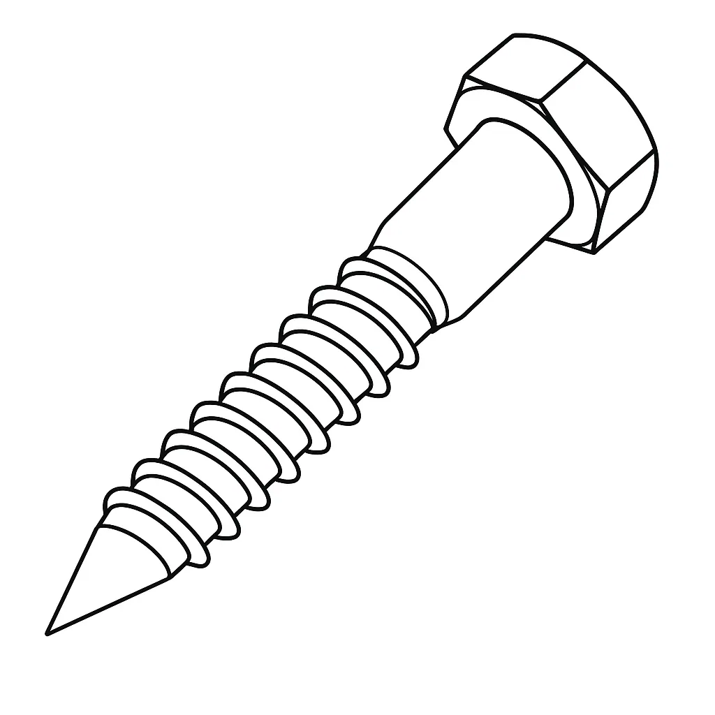 COACH SCREW D571 16MM X 140 E/G