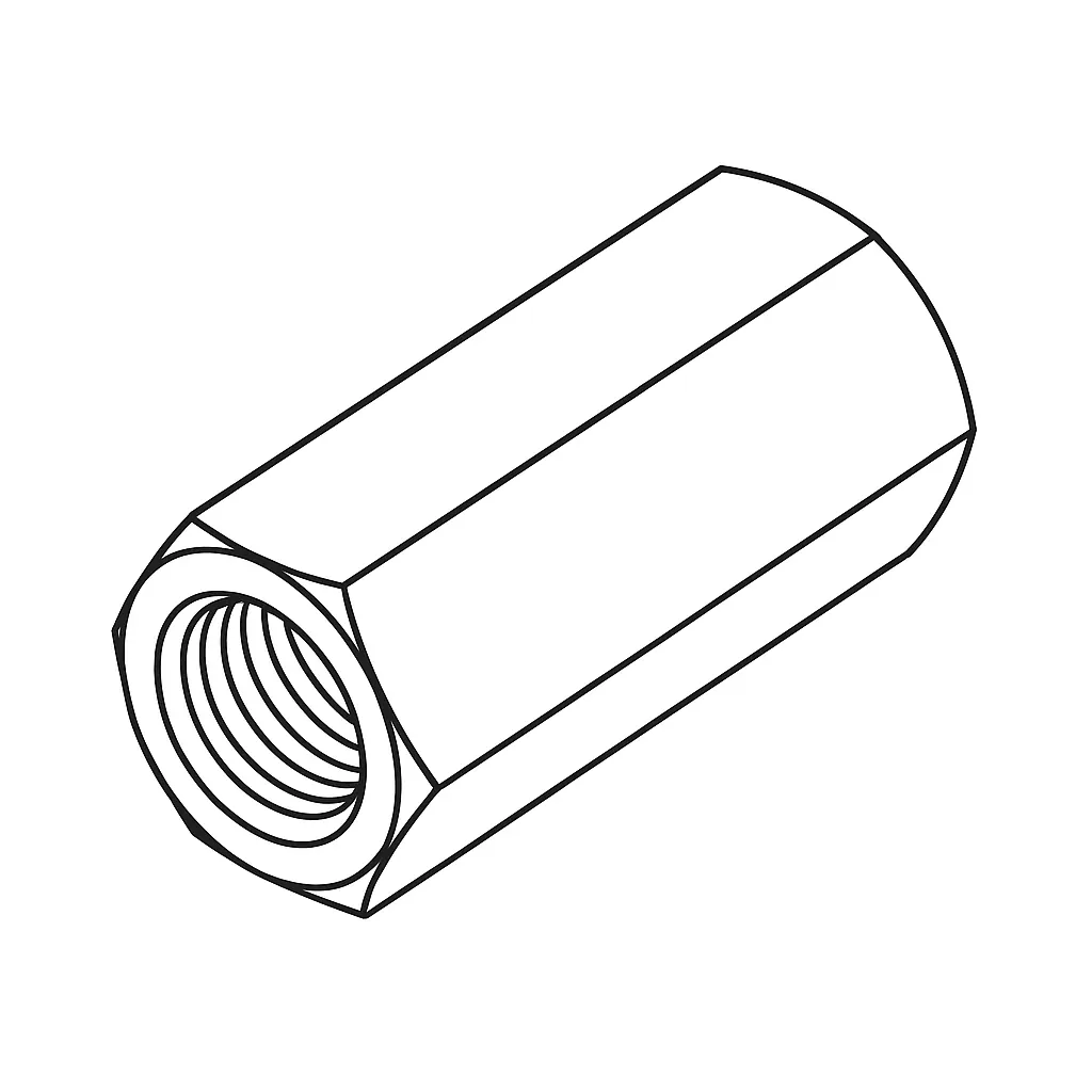 STAND OFF CONNECTION F/M 3MM X 5 BRASS