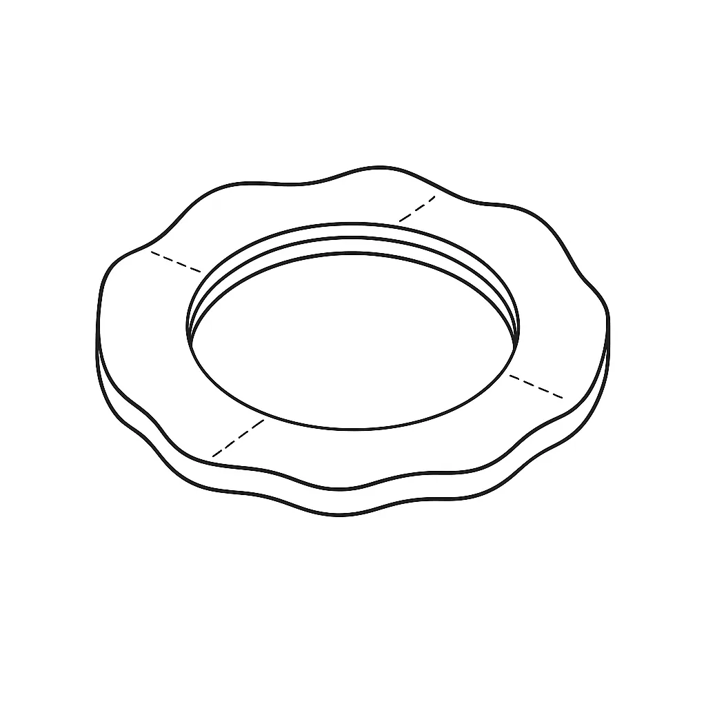 CRINKLE WASHER 1.6MM CURVED A2