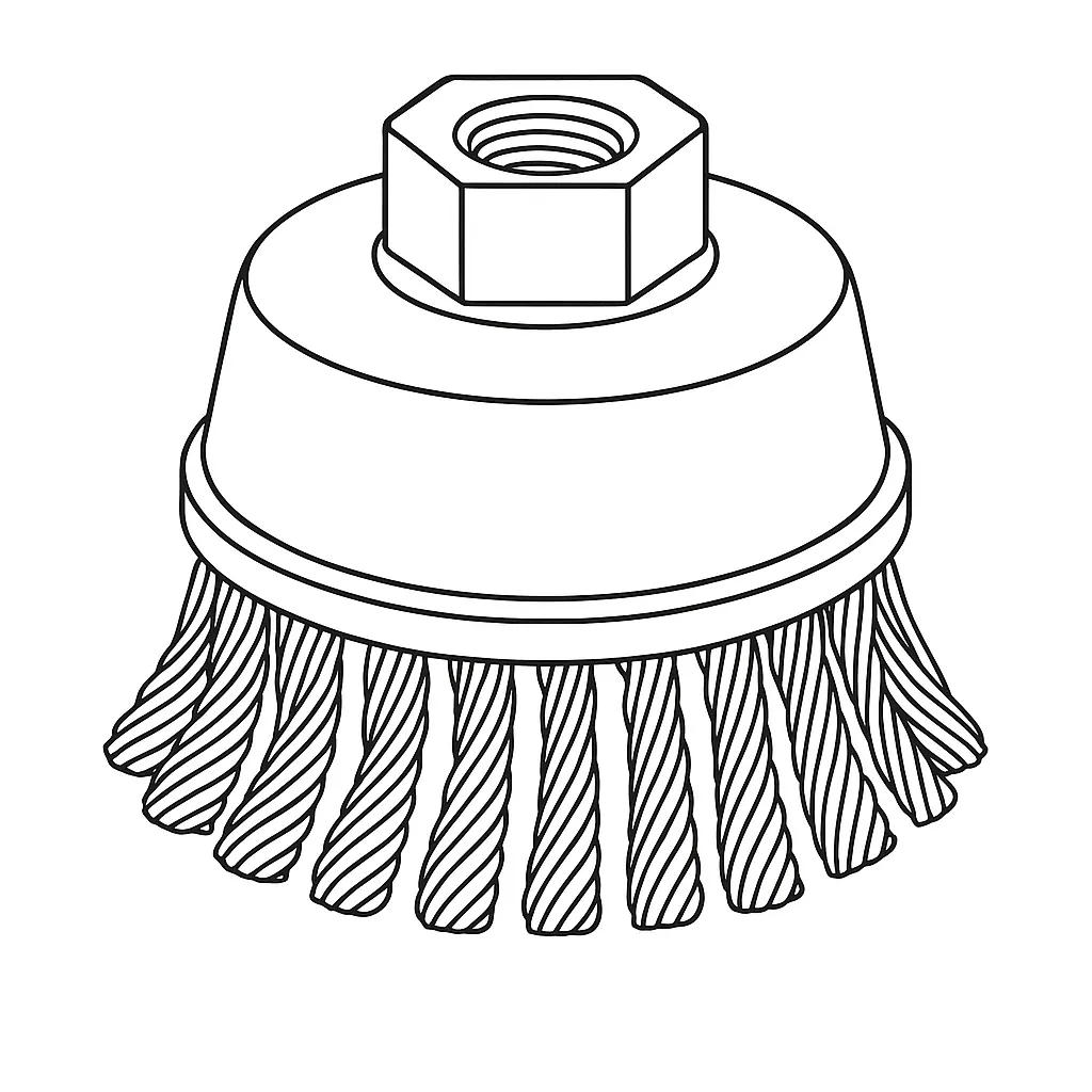 TORK. CUP BRUSH KNOT 65MM STAINLESS