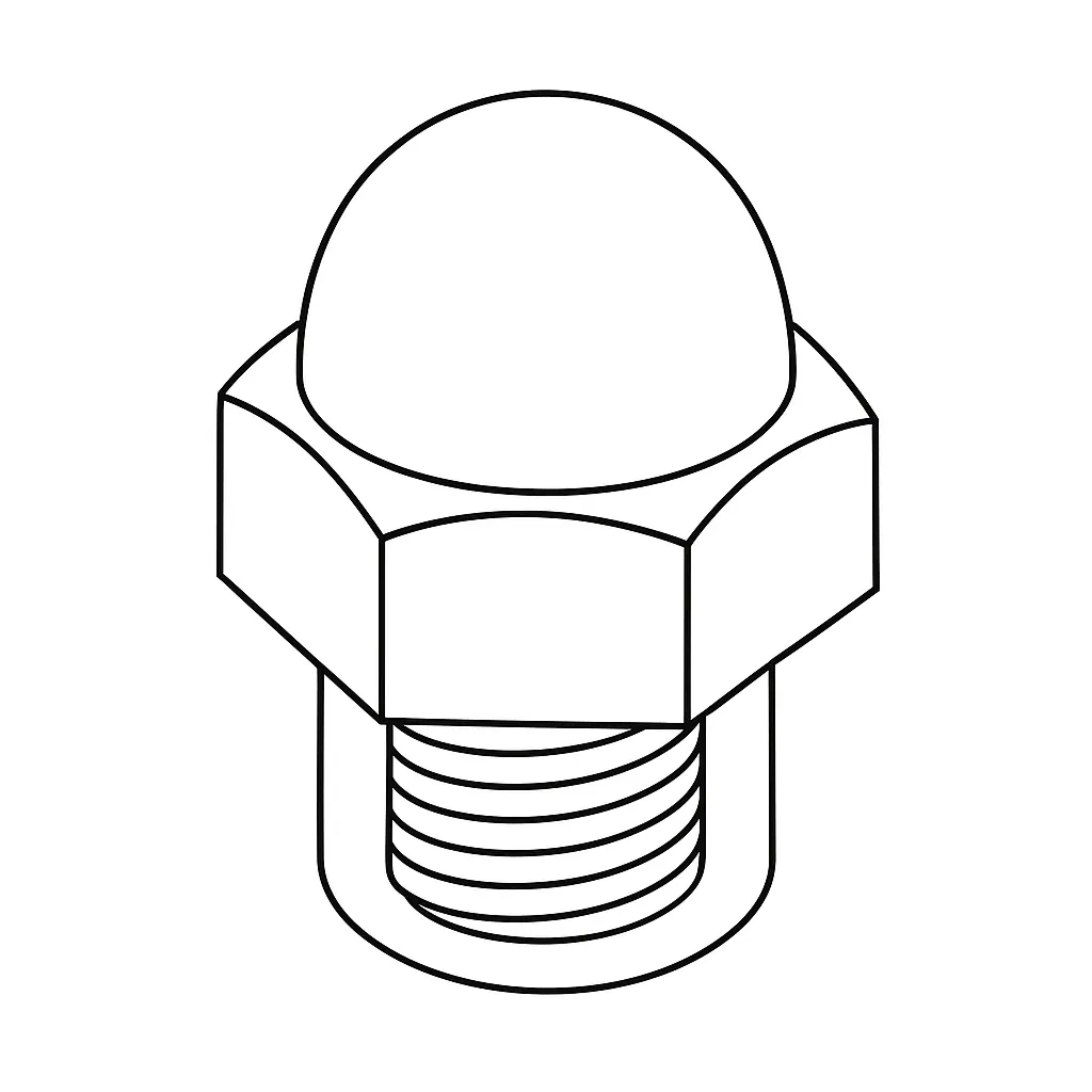 EXHAUST NUT (SW12) 8MM*FLANGE* COP/STL