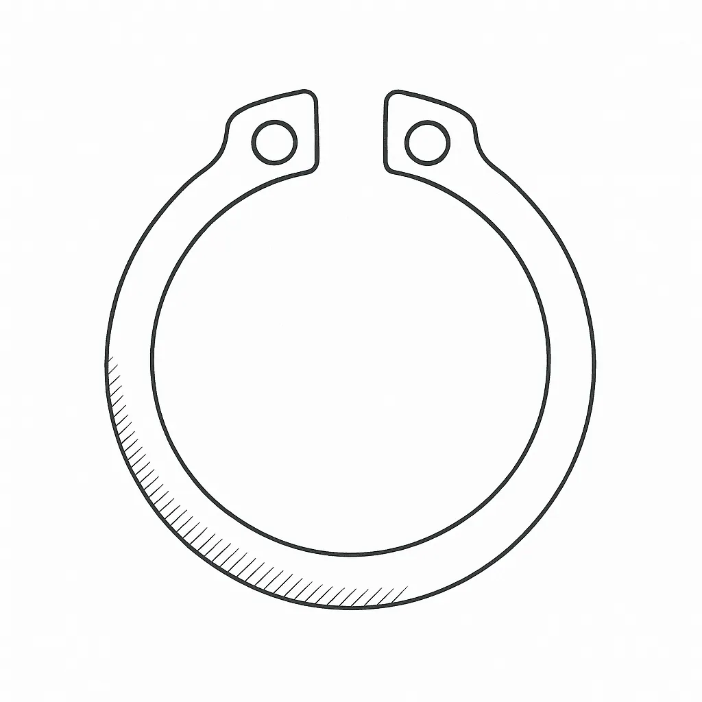 DOUBLE CIRCLIP 10MM SHAFT 1.05MM GROVE