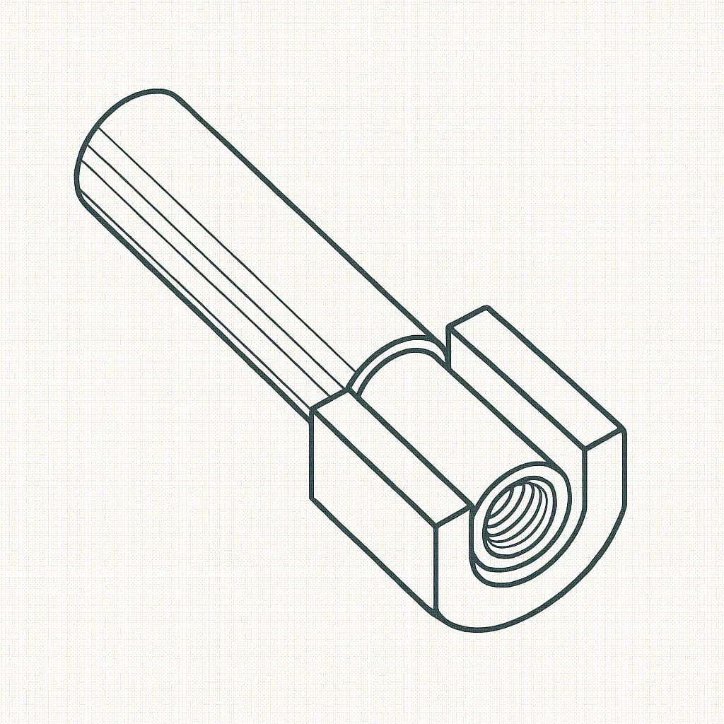EXTRACTABLE DOWEL PIN 20MM X 50