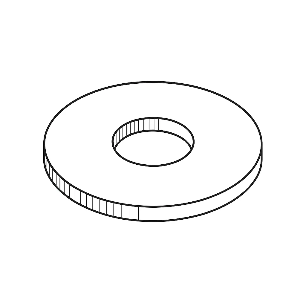 FENDER WASHER 6MM *18*1.5 NYLON *BLACK*