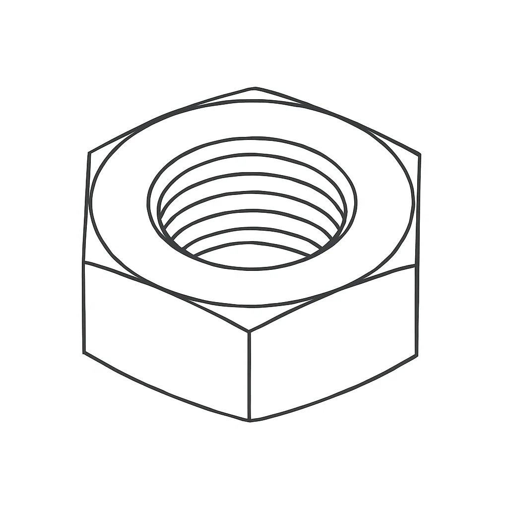 TURNBUCKLE HEX NUT LEFT/RIGHT 10MM E/G
