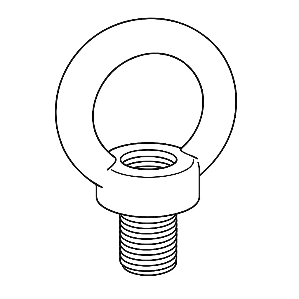 LIFTING EYE NUT DIN 582 24MM A4 (rated)