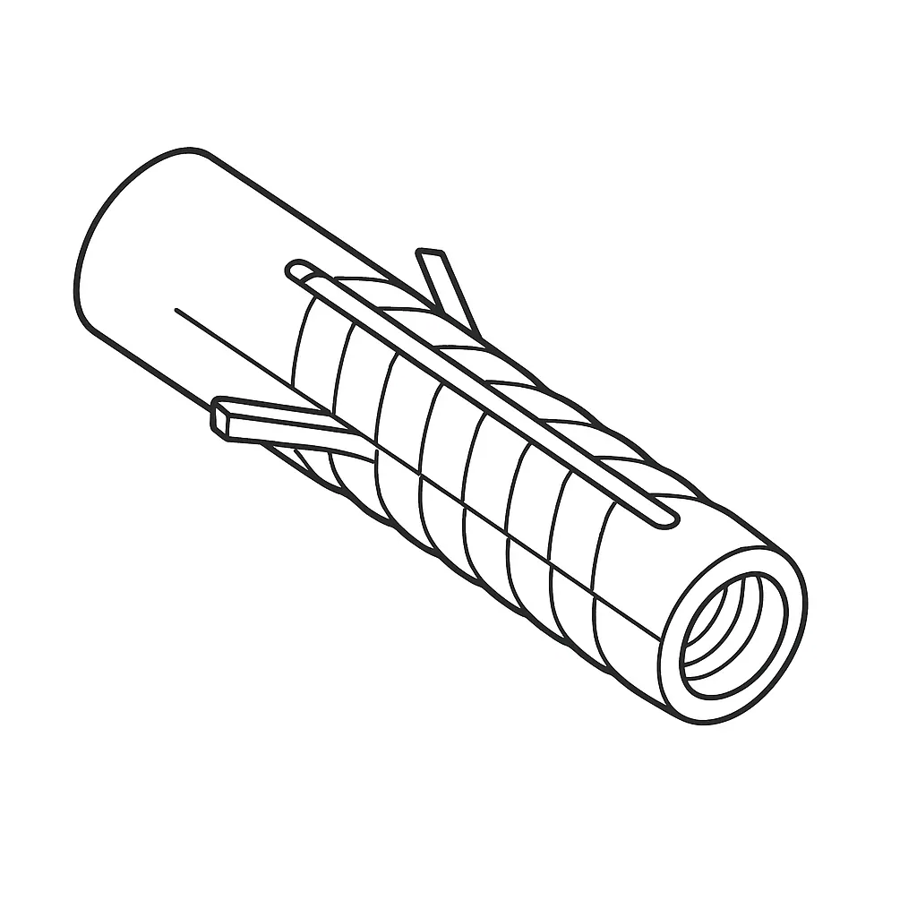 POLY L NYLON ANCHOR #6 (max fixing=18mm)