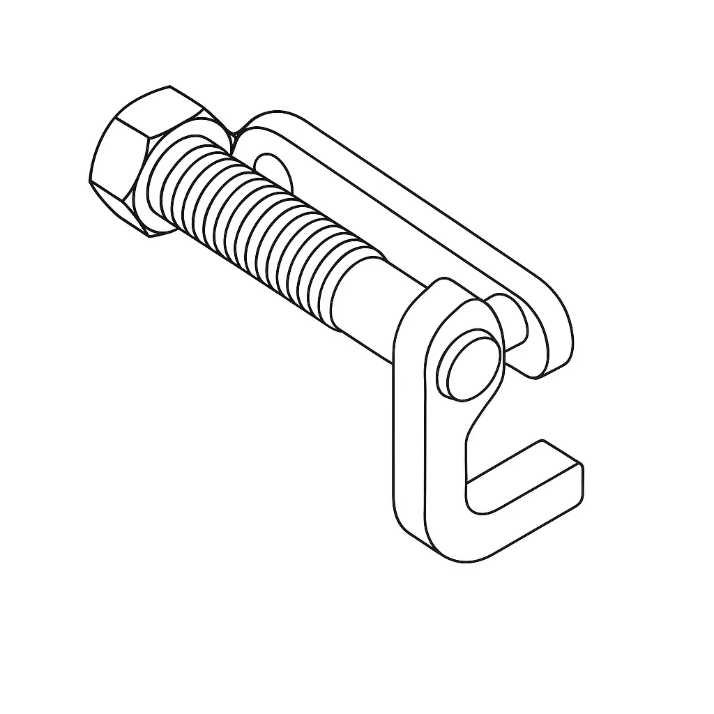 SWING BOLT D444 10MM X 100/100 A4
