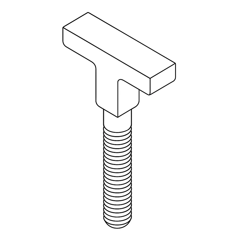 T-BOLT 8MM X 40 (17.8*7.9) CHROME PLATE