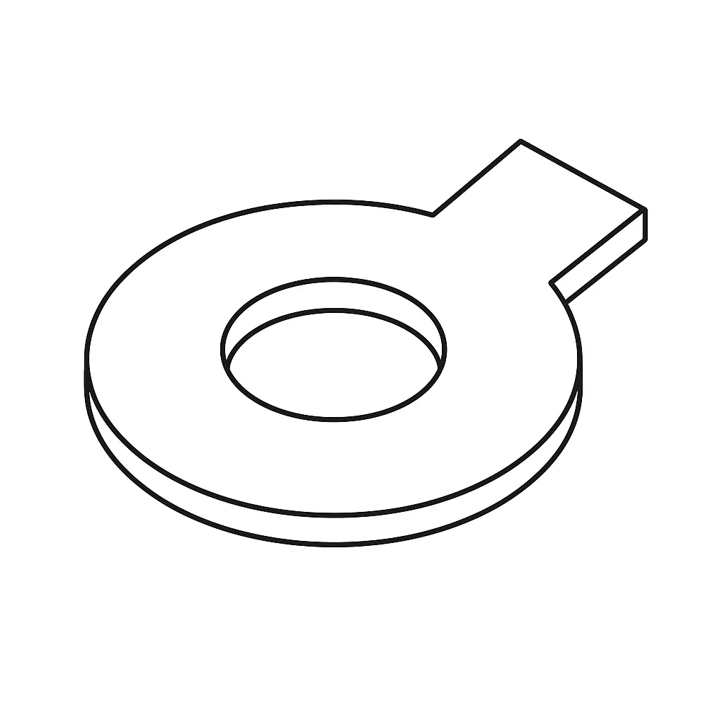 TAB WASHER SINGLE LONG MALE D93 8MM A4