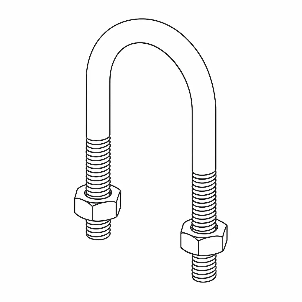 U BOLT M10 X 104 (NB=3-1/2) E/G 114mm
