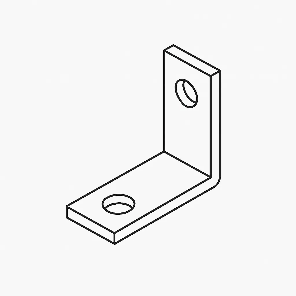CORNER BRACKET 25MM X 25 M/S E/G