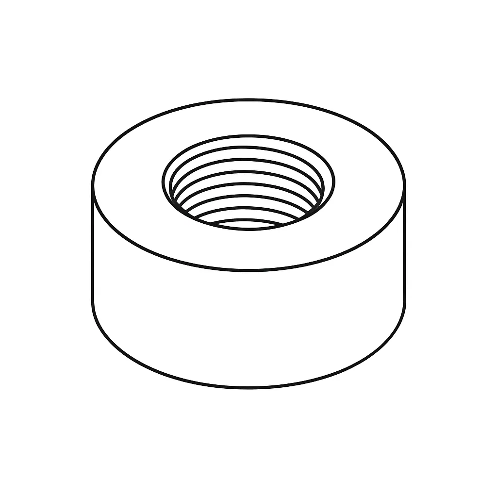 ROUND NUT TRAPEZOIDAL STEEL TR20 4P