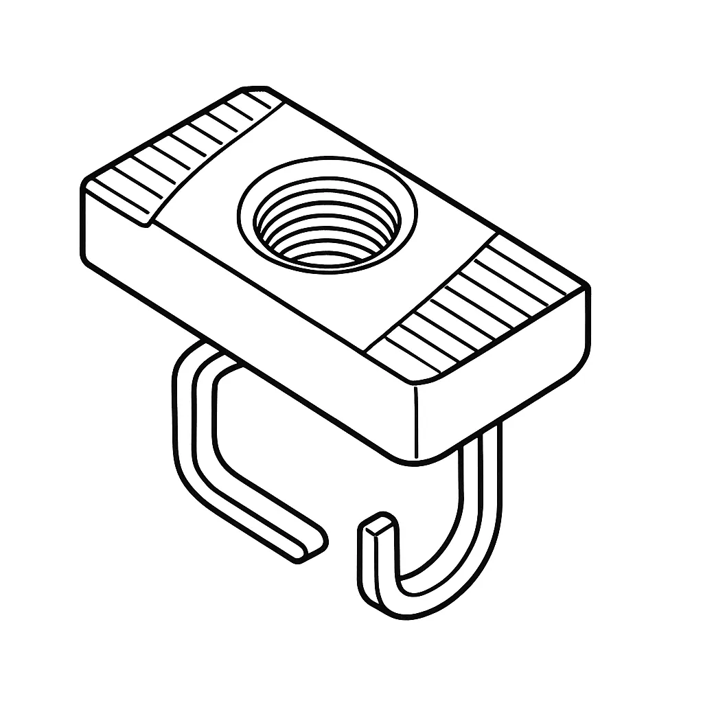 T-SLOT NUT WITH BALL 8MM 13*22*10 ALUM