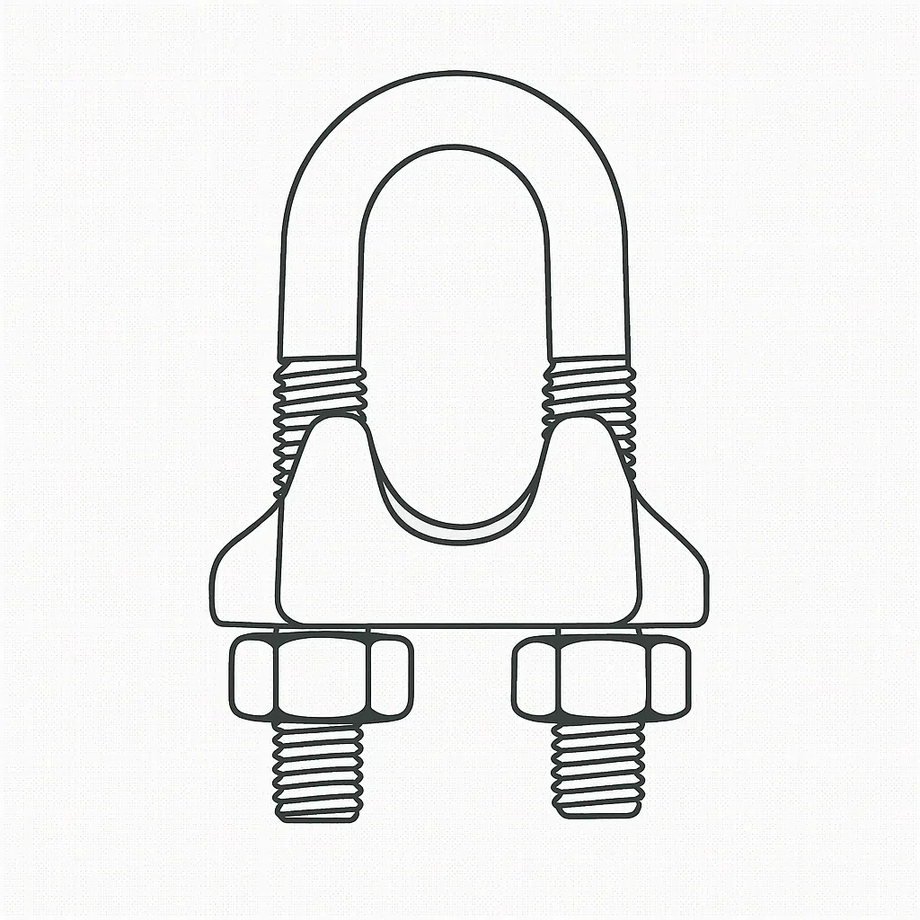 CROSBY TYPE WIRE ROPE CLAMP 3/420MM E/G CROSBY TYPE WIRE ROPE CLAMP 3/420MM E/G
